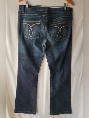 Calvin Klein Modern Flair Dark Wash Bootcut Jeans Size 12